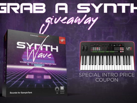 Más de 1.4 Gb de sonidos Synthwave gratis solo por llenar una encuesta de IK Multimedia