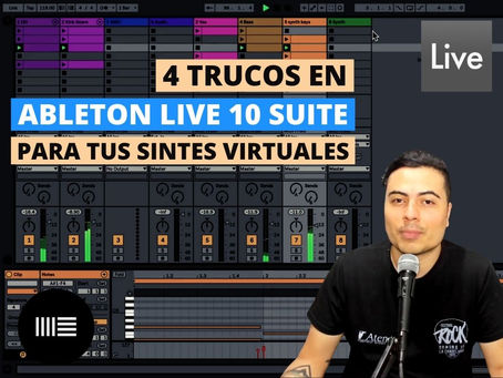 4 trucos en Ableton Live 10 Suite para que tus Sintetizadores virtuales suenen más "orgánicos"
