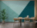 Emerald and Cyan Geometric Wallpaper - Peel and Stick.jpeg