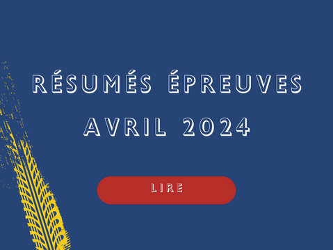 Avril 24 - Résumés des épreuves