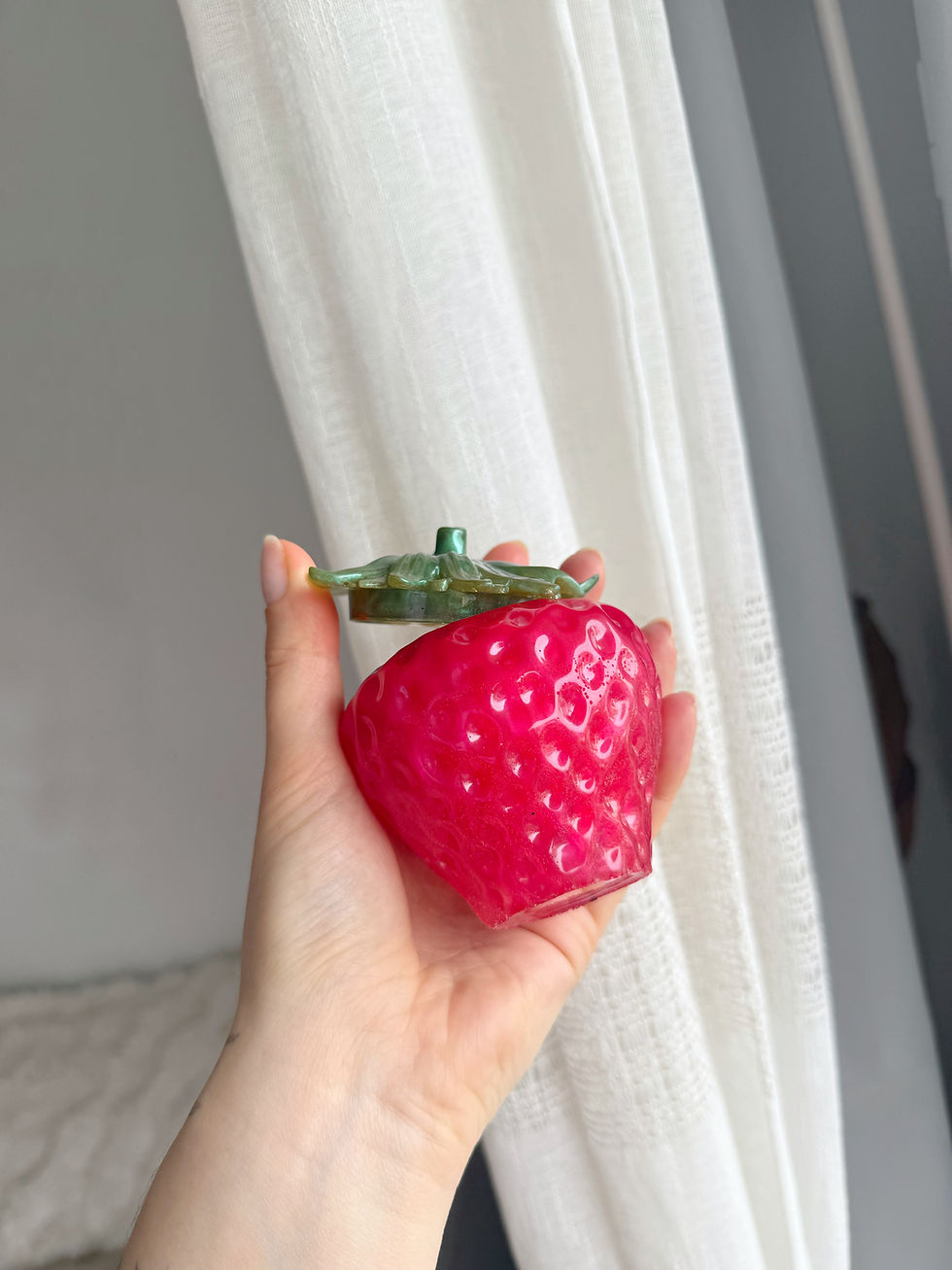 Miniature : Boîte à bijoux fraise 