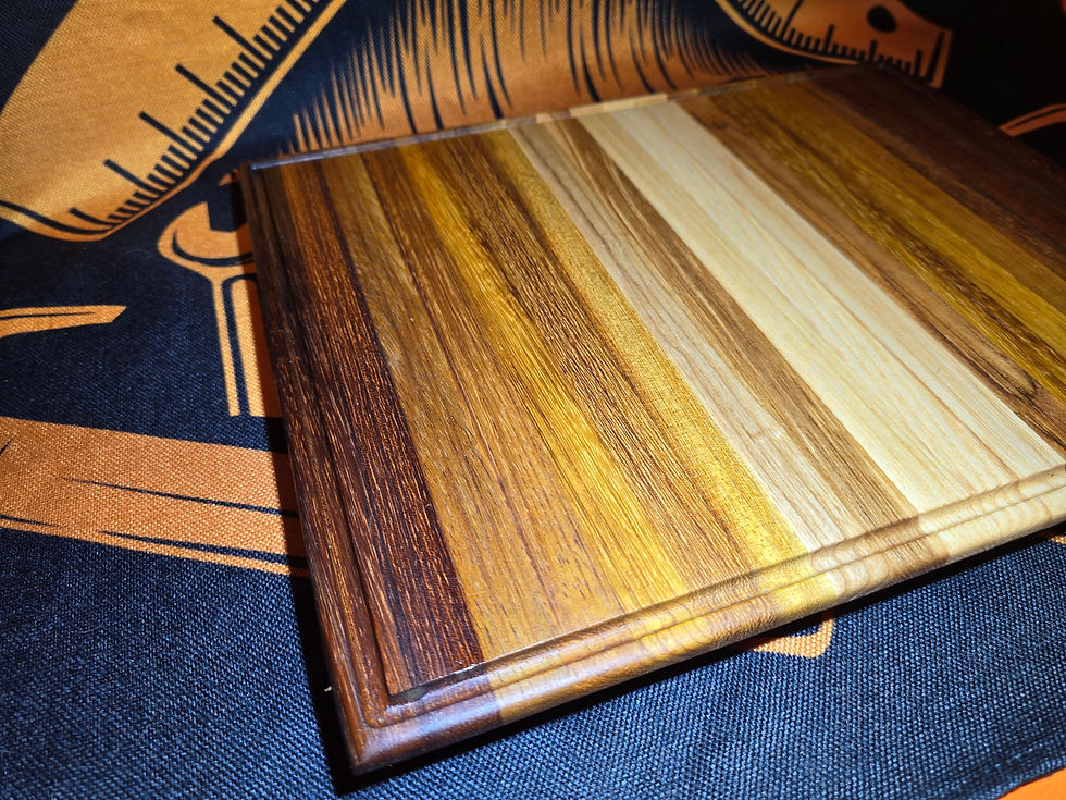 Thumbnail: Five woods 'fade' chopping board - no handles