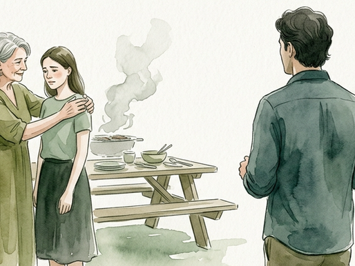 Artistic watercolor silhouette representing the the isolation associated with male infertility.