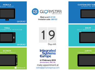 Glory Star will showcase at ISE2018 soon! 