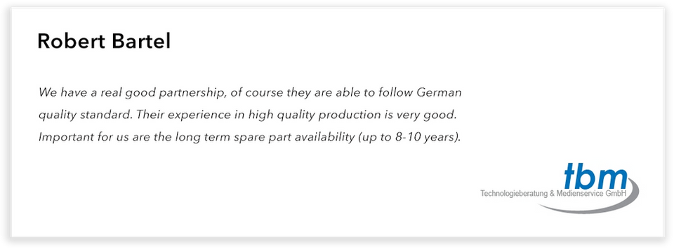 customer testimonial touchscreen computer