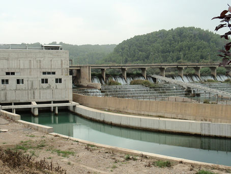Υδροηλεκτρικό εργοστάσιο στο φράγμα του Αλφειού στο Φλόκα Ν. Ηλείας