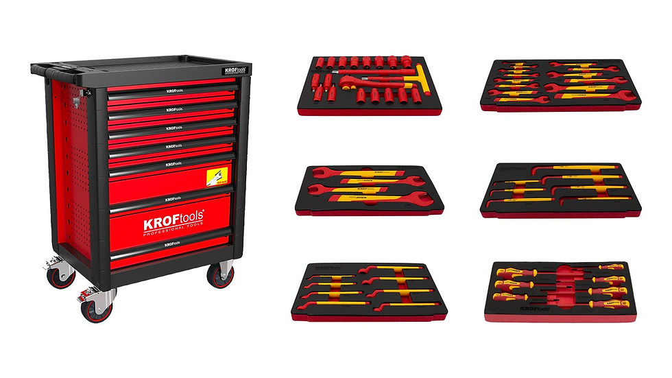 Conjunto Básico de Ferramenta para Carros Elétricos