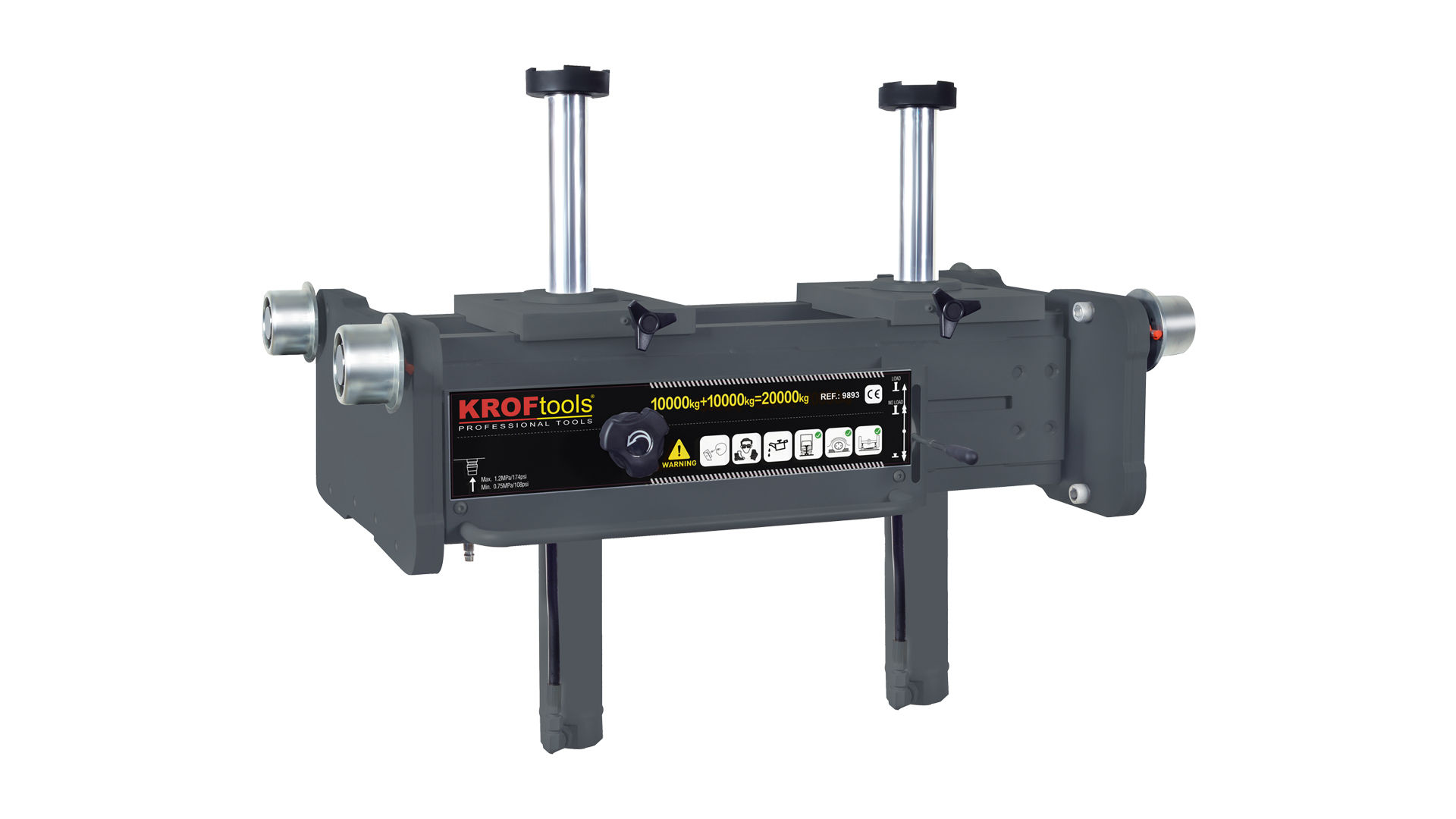 Macaco de Fossa 20T Duplo Pistão 576-996MM 9893 Kroftools