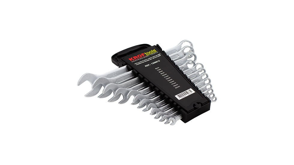 Miniatura: Conjunto 12 chaves Boca-Luneta 6-22mm 1200012 Kroftools