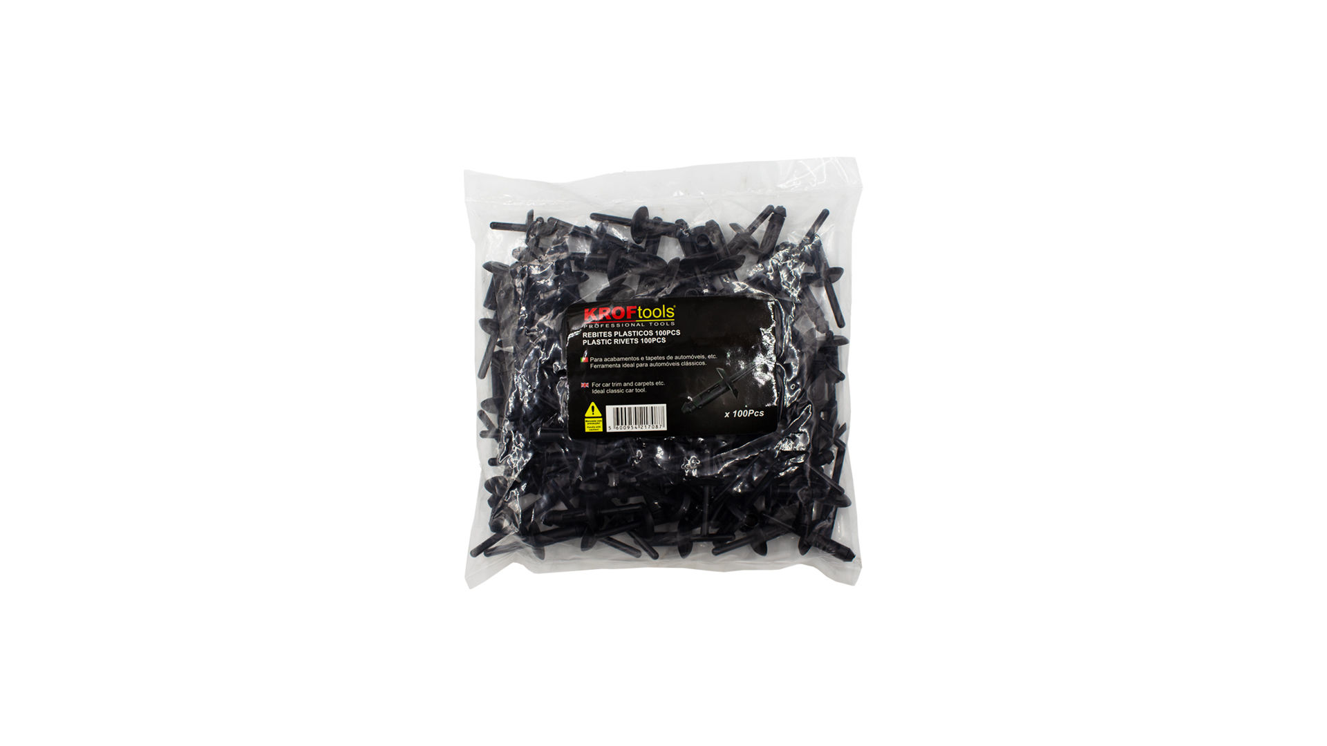 Rebites de Plástico 5x17.2MM (100 unidades) 7548 Kroftools