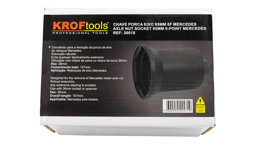 Miniatura: Chave de Porca de Eixo 95mm 6Faces Mercedes 30018 Kroftools