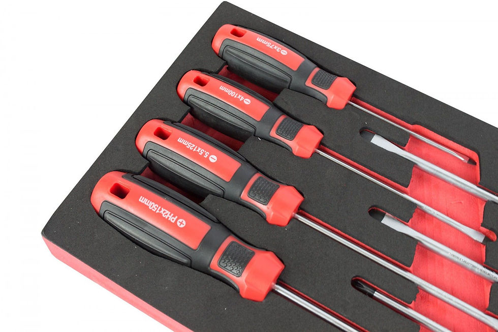 Miniatura: Módulo de esponja para destornilladores y destornilladores Phillips, 8 piezas, Kroftools 8520