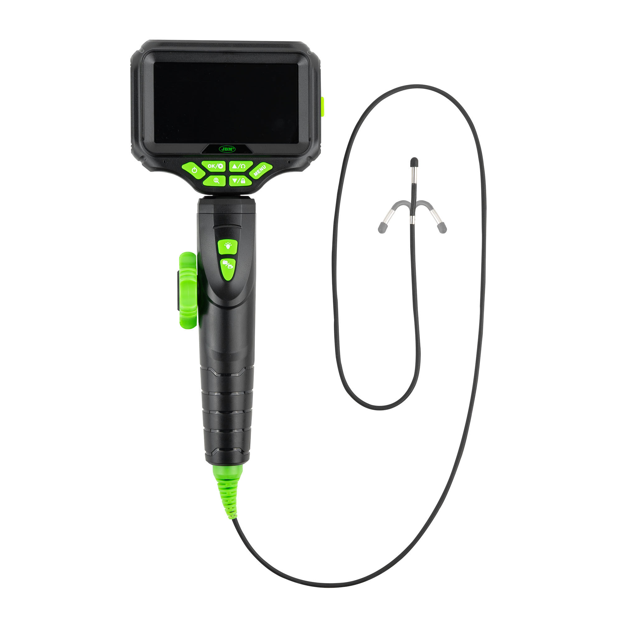 Endoscópio Articulado Bidirecional c/ Ecrã IPS, HD e Iluminação 55121 JBM