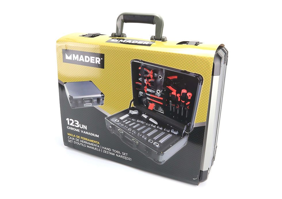 Miniatura: Mala de Ferramentas 1/4" - 1/2", 123un, CRV 59603 Mader