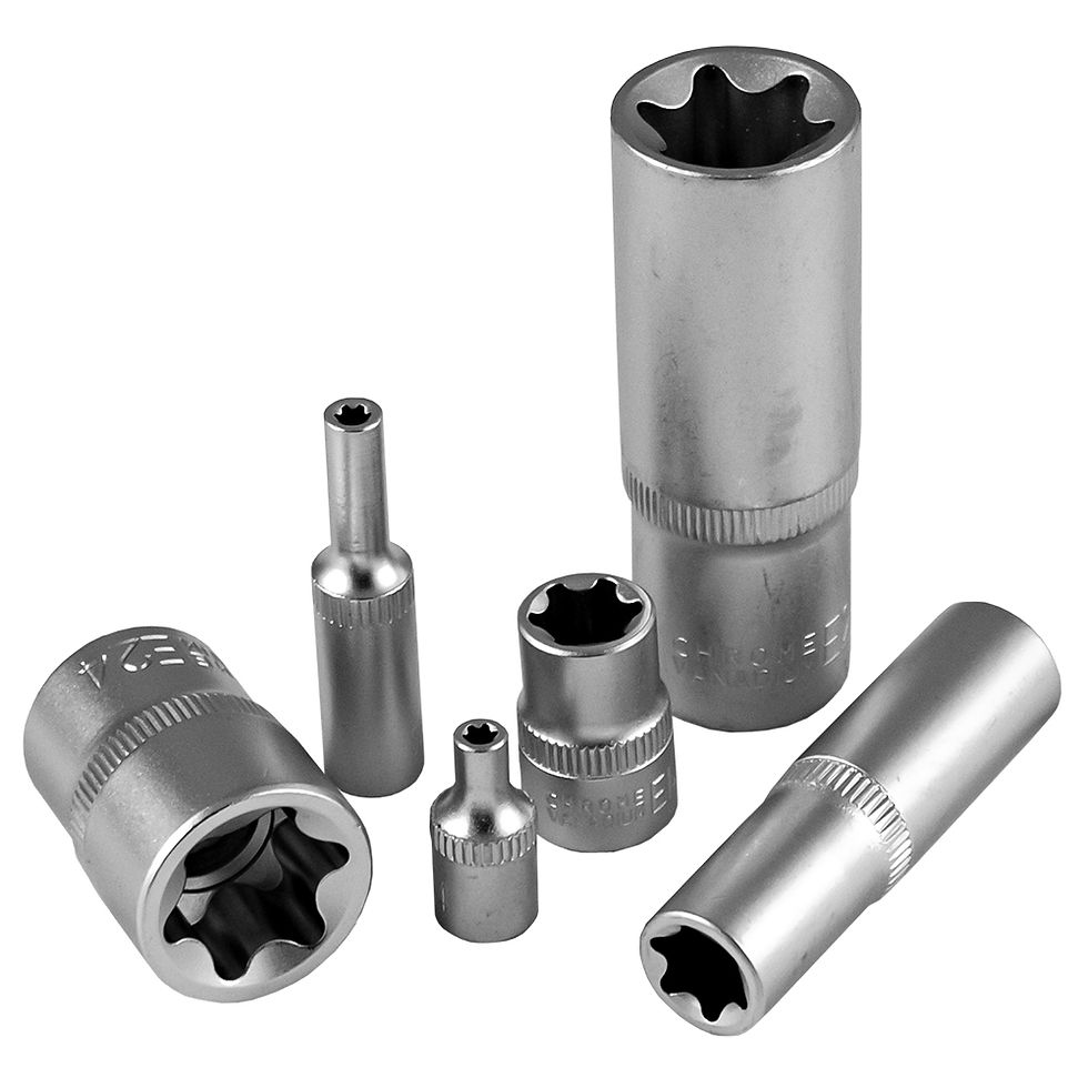 Miniatura: Juego de 28 llaves Torx hembra