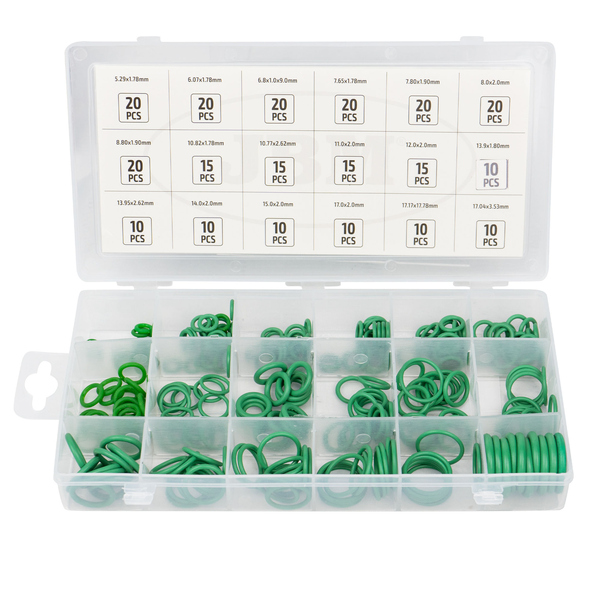 Kit de O-Rings Verdes para Ar Condicionado 50807 JBM