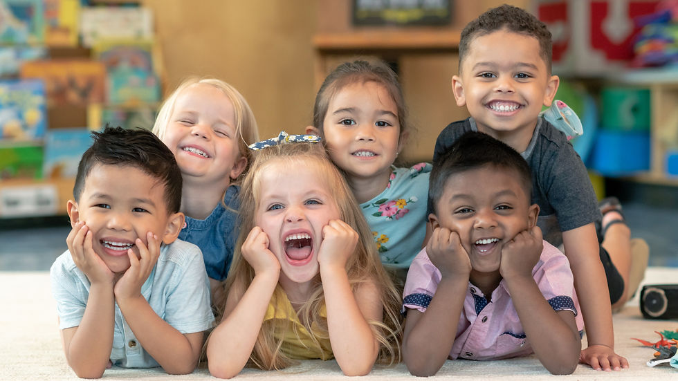 Happy kids in Elements Montessori