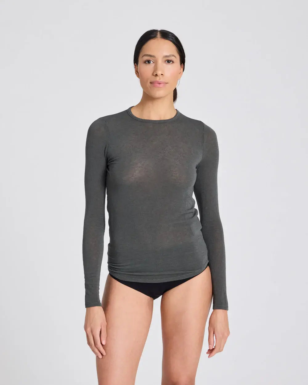 Thyra top i uld Beluga - Gai + Lisva