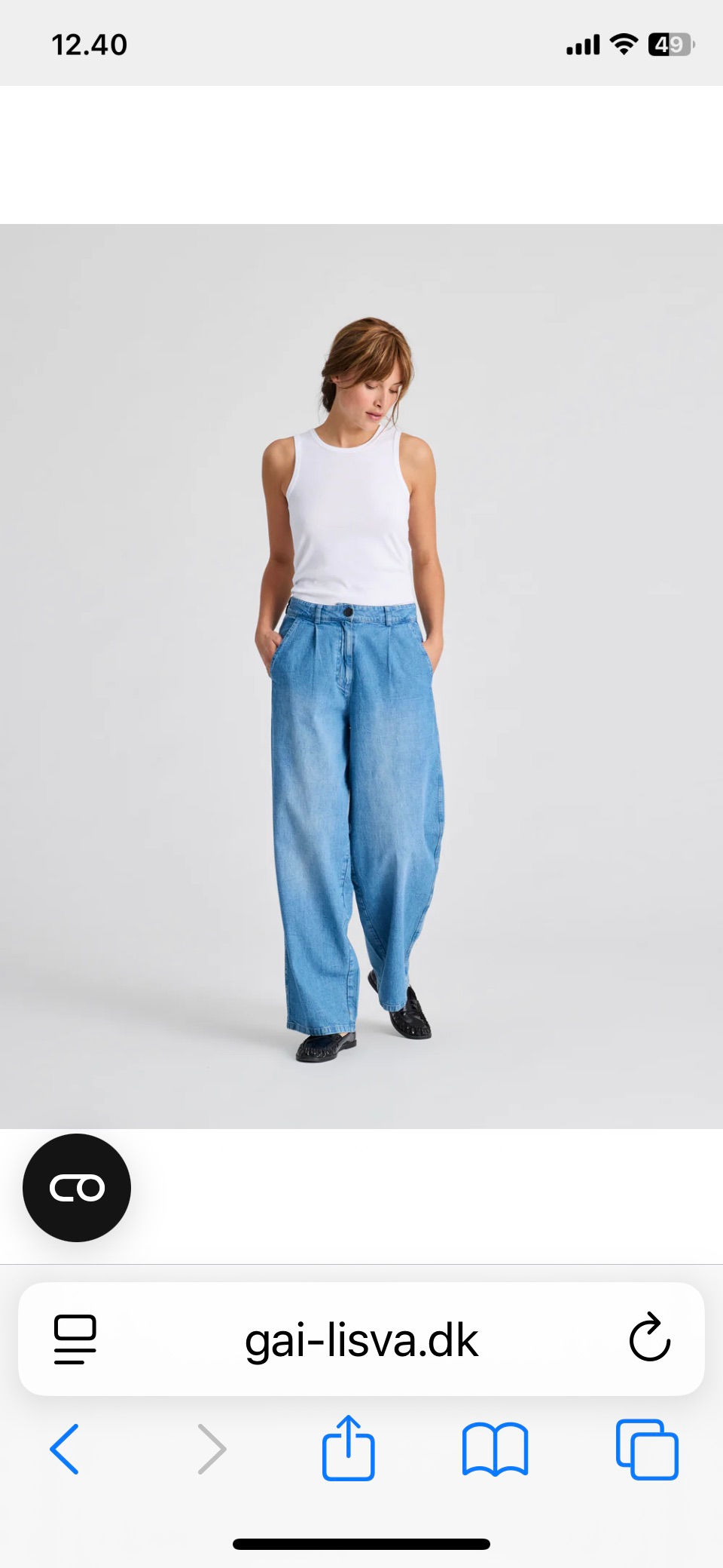 Miniaturebillede: Natalie cotton denim pants - Gai + Lisv