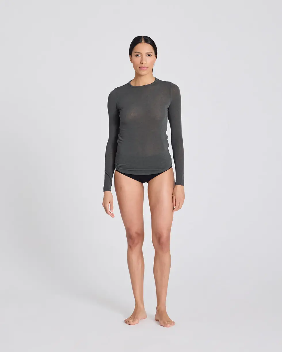 Miniaturebillede: Thyra top i uld Beluga - Gai + Lisva