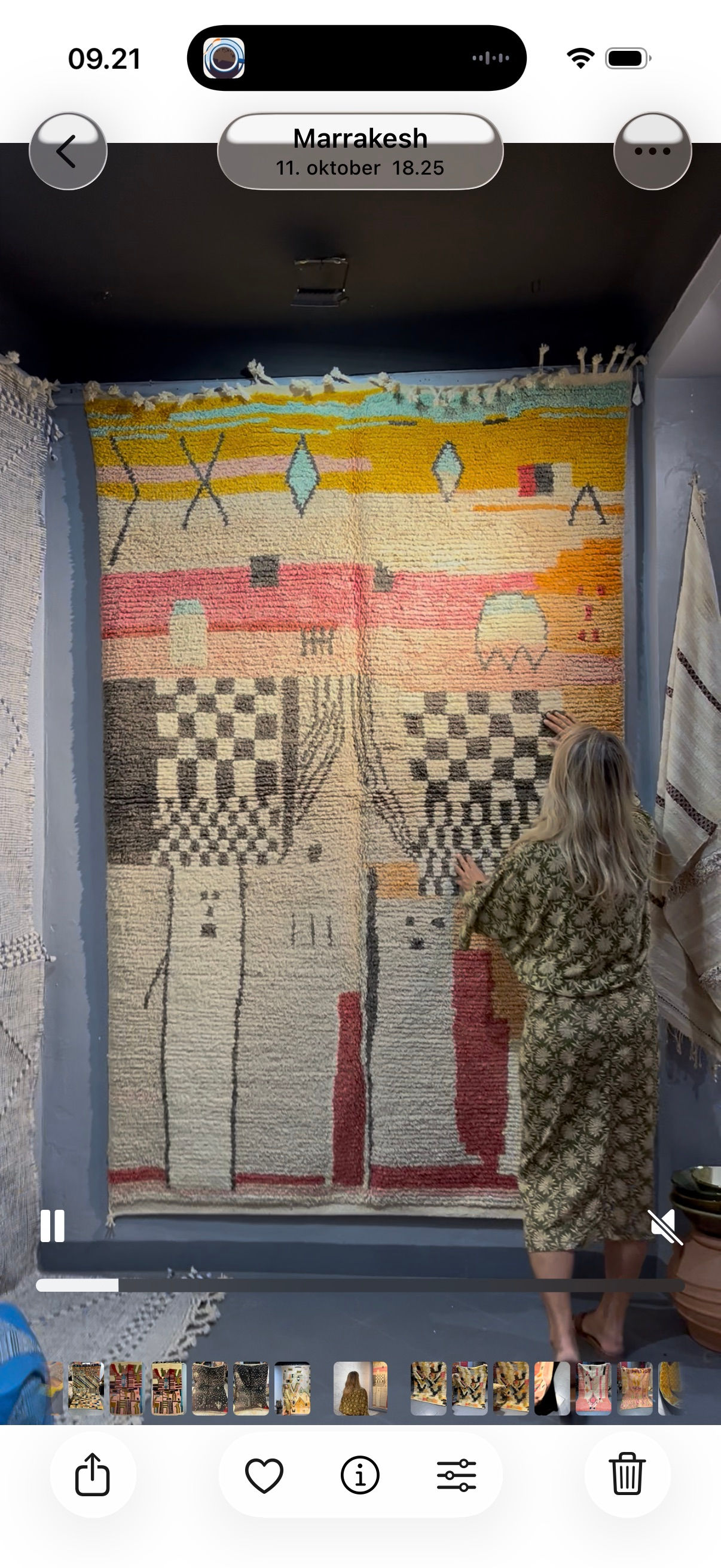 Berber tæppe - Sunset sorbet 174x 266