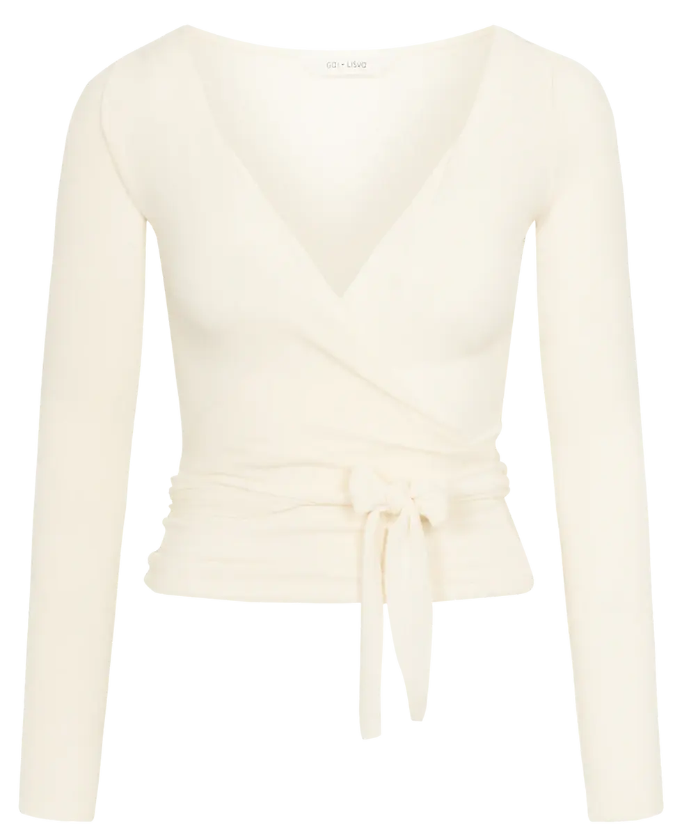 Miniaturebillede: Anne Wrap top Off White - Gai + Lisva
