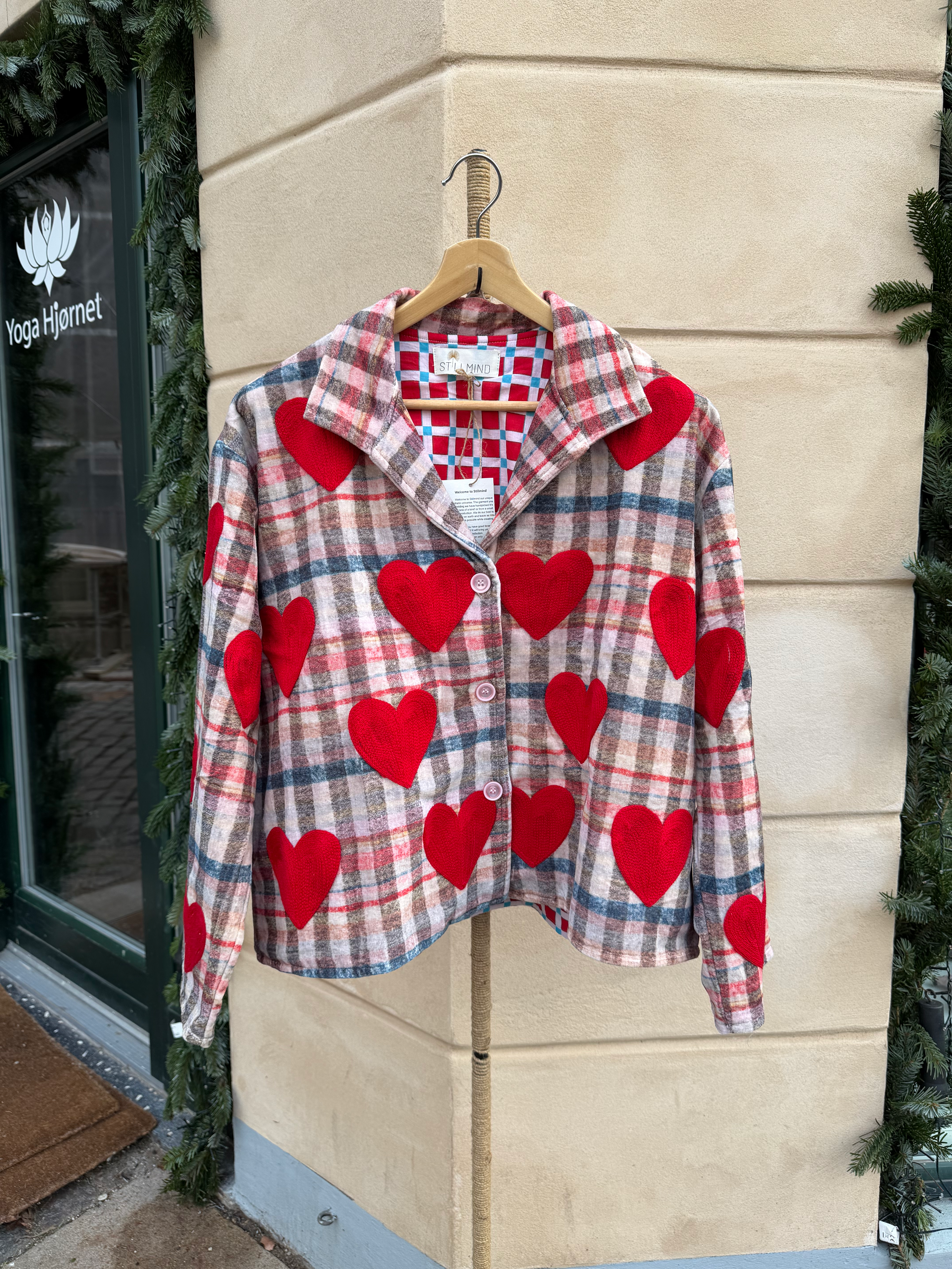 Hjerte jakken, red ONESIZE - STILLMIND