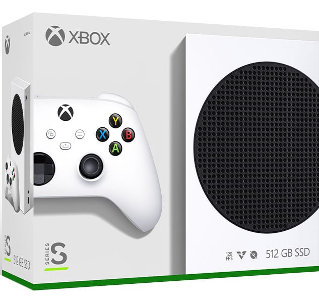 Xbox Series S 512GB — White Digital Console retail packaging