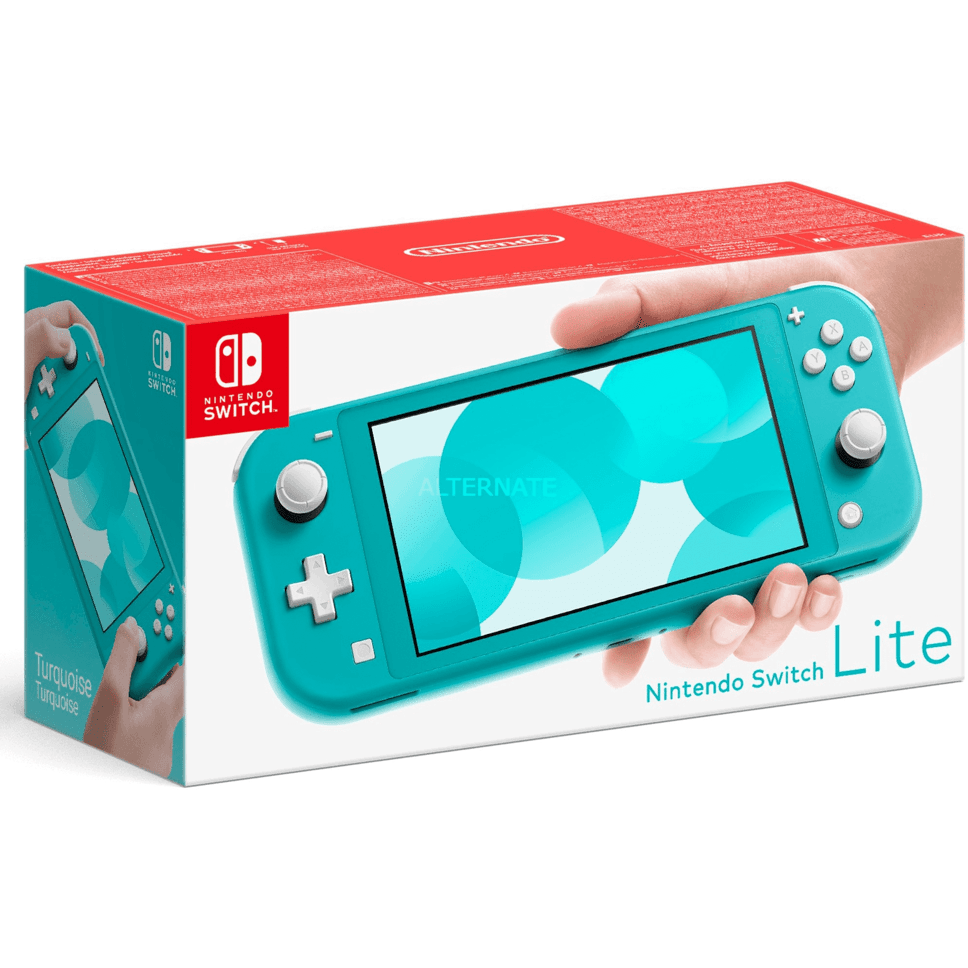 Nintendo Switch Lite — Turquoise retail packaging