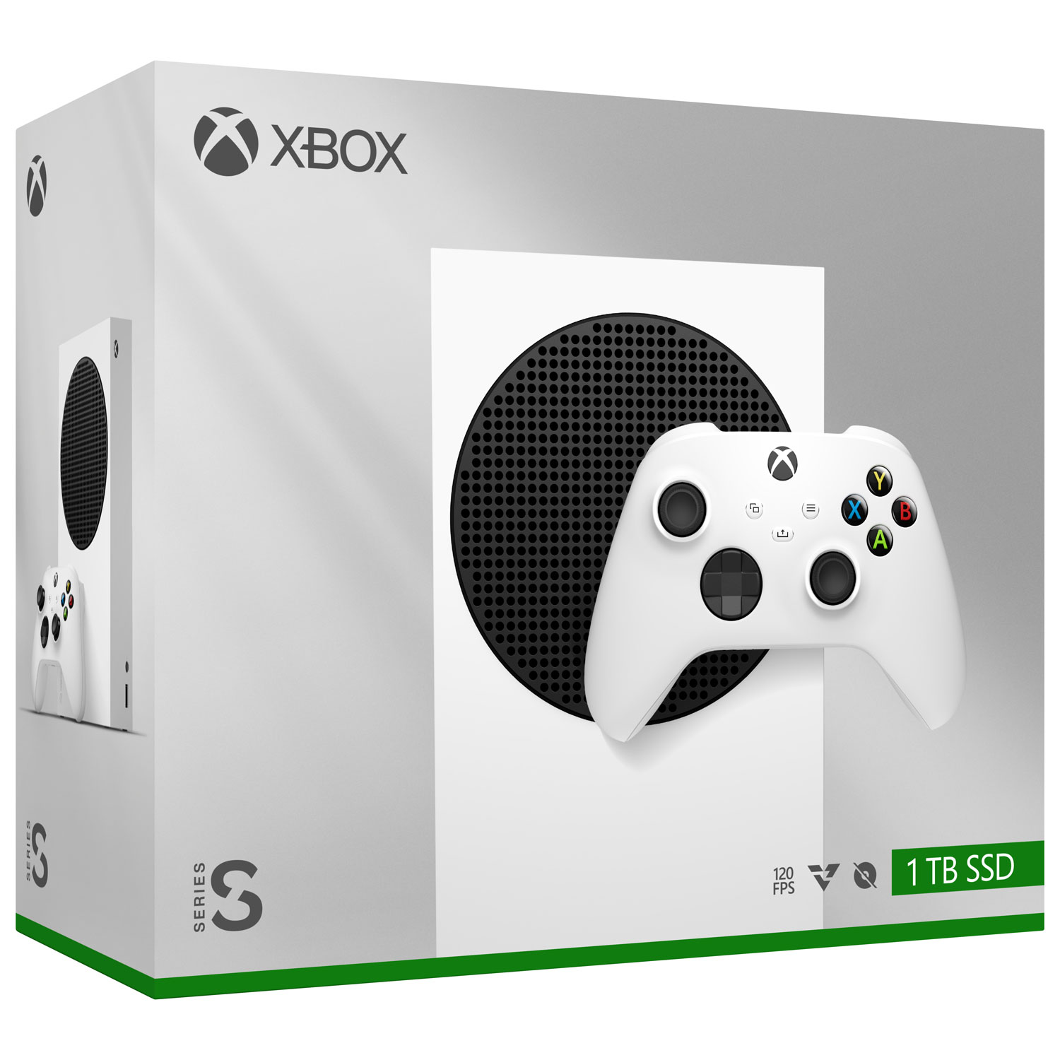 Xbox Series S 1TB — White Digital Console retail packaging