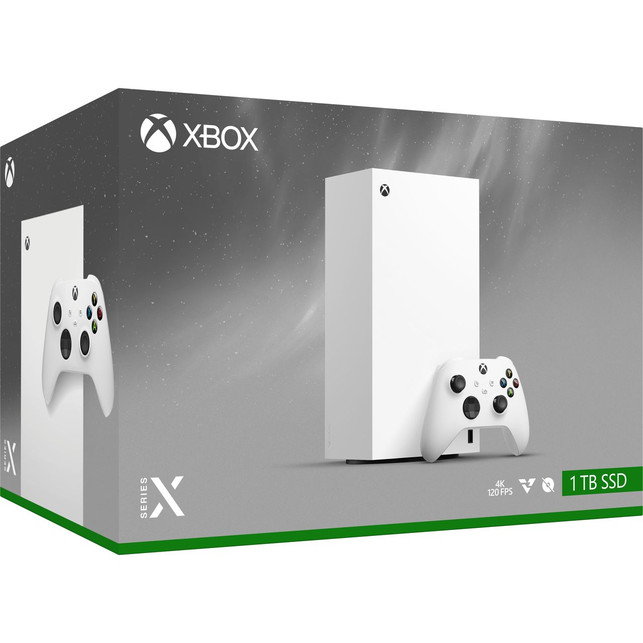 Xbox Series X 1TB — White Digital Console retail packaging
