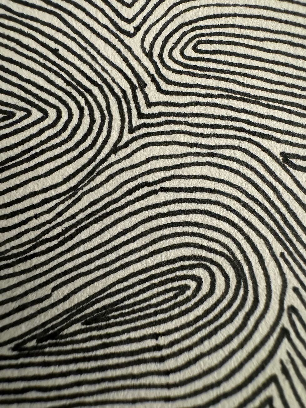 ink on paper art pattern