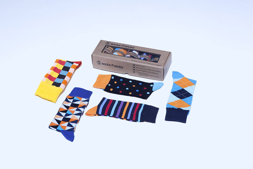 Thumbnail: Men's Fashionable Mix Set Socks
