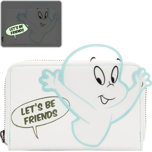 Casper the Friendly Ghost GlowintheDark ZipAround Wallet K & G Toy Store LLC