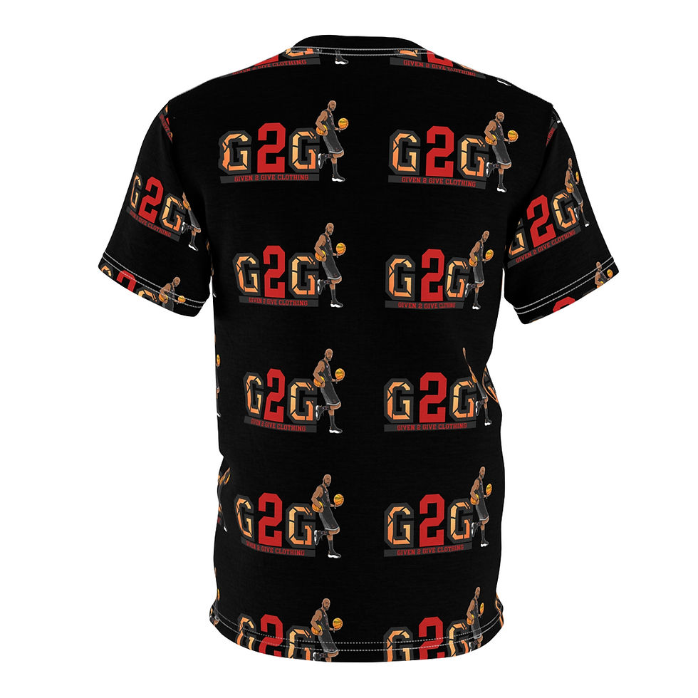 Thumbnail: G2G Logo Basketball “Black” Tee- All-Over Print 