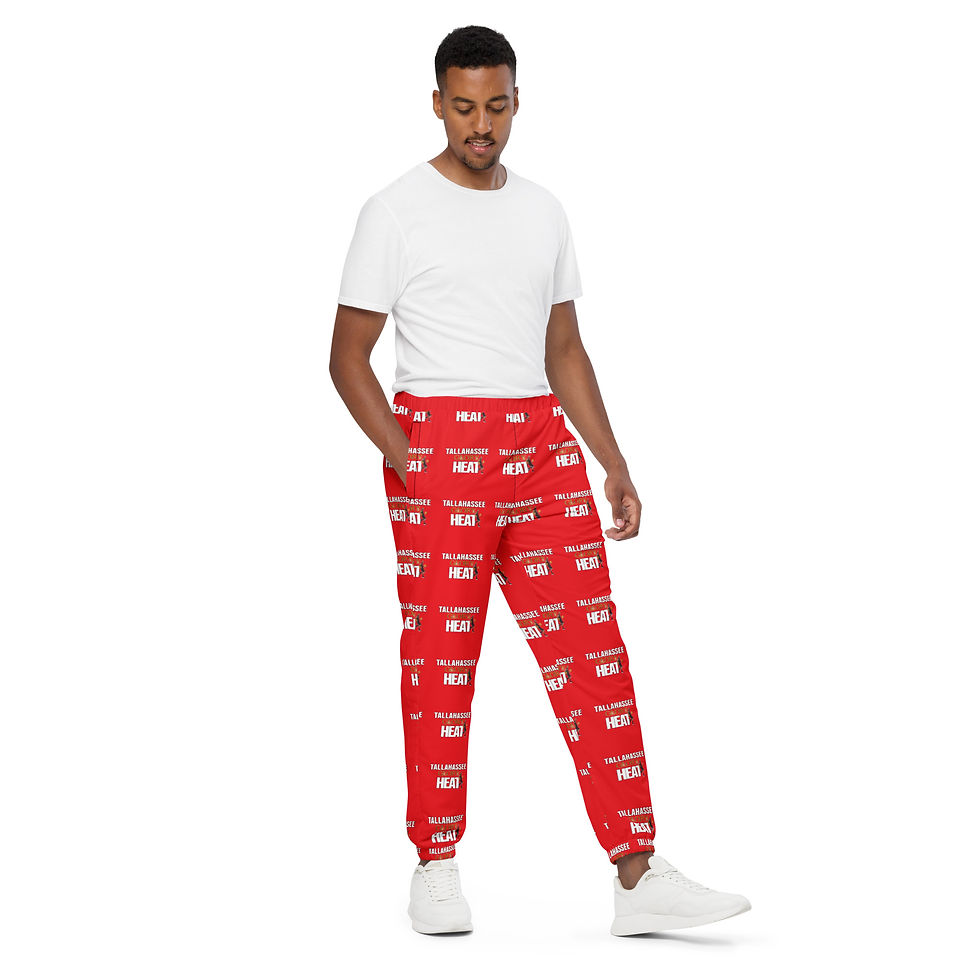 Thumbnail: G2G Logo Unisex “Red” Track Pants- All Over Print 