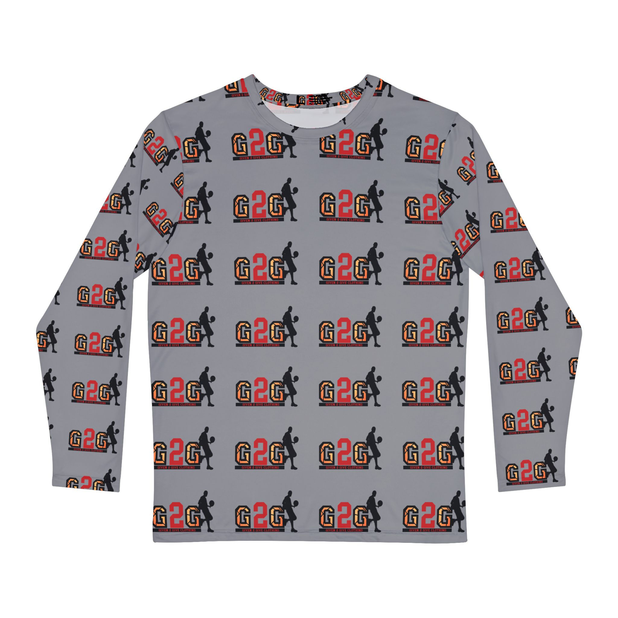 G2G Silhouette Long Sleeve Tee- All-Over Print 