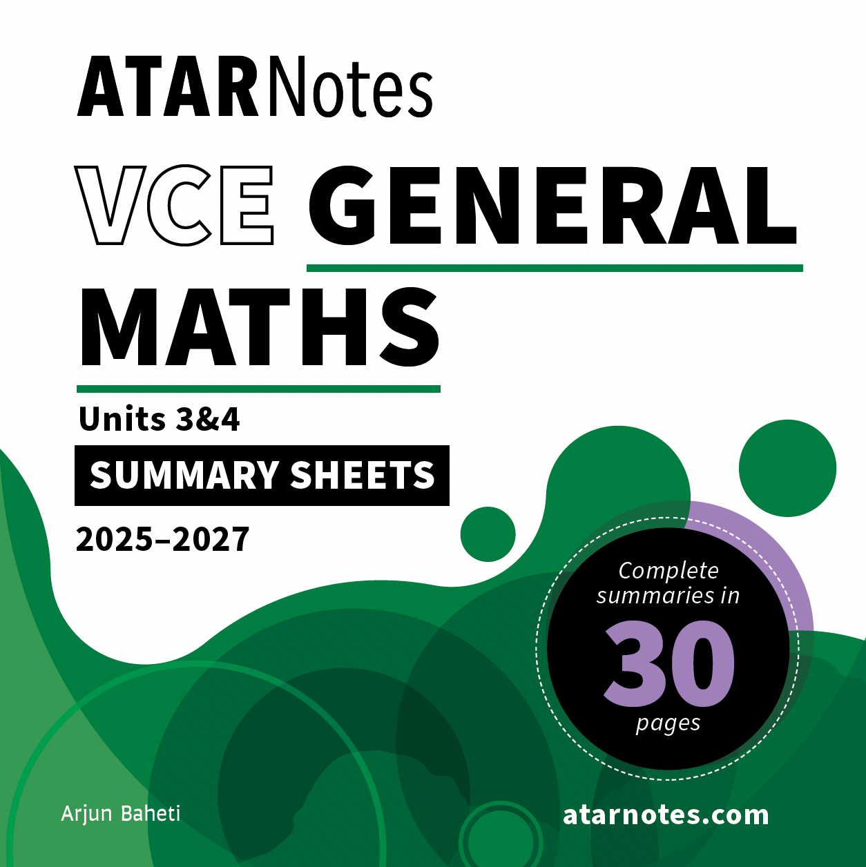 ATARNotes General Mathematics Summary Notes Units 3&4