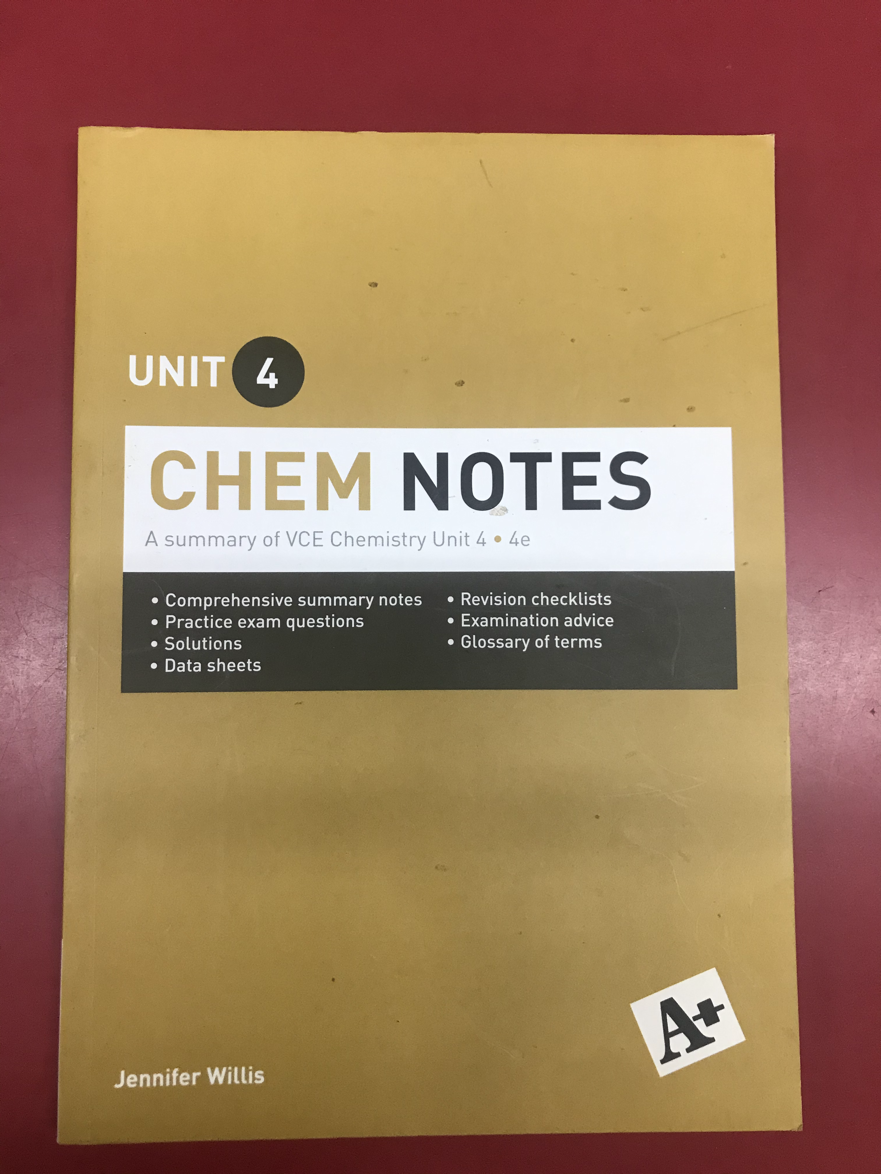 A+ Chem Notes Unit 4 4E (SECOND HAND)