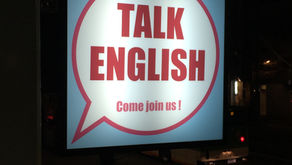 TALK ENGLISH 看板について