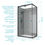 Miniature : Cabine de douche rectangulaire porte coulissante GREY TOUCH -muti-concept.fr