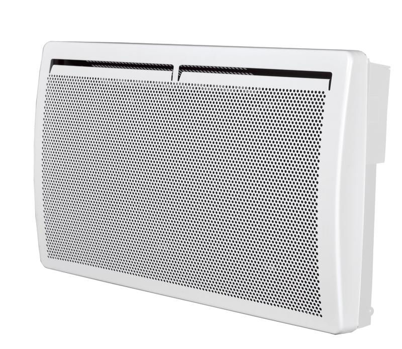 Miniature : Radiateur rayonnant aluminium électrique horizontal Blanc GM