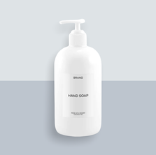 16oz Private Label Luxury Natural Soap (White Plastic Bottle with Pump)