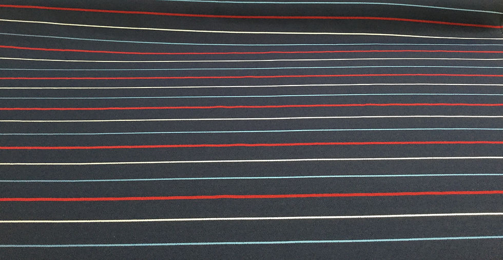 Thumbnail: Satin thin stripes for dresses home decor 50"widel