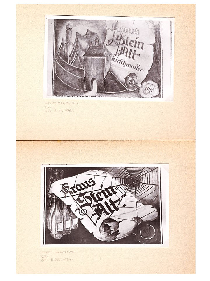 Schnappsetiketten 1952