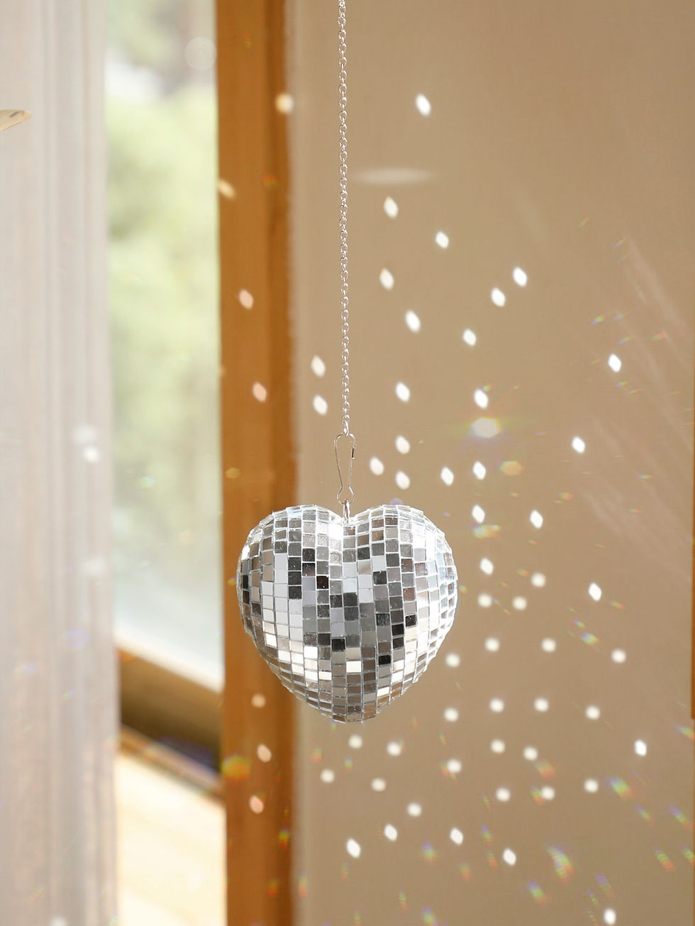Miniature : Coeur Disco Argenté pour Décoration