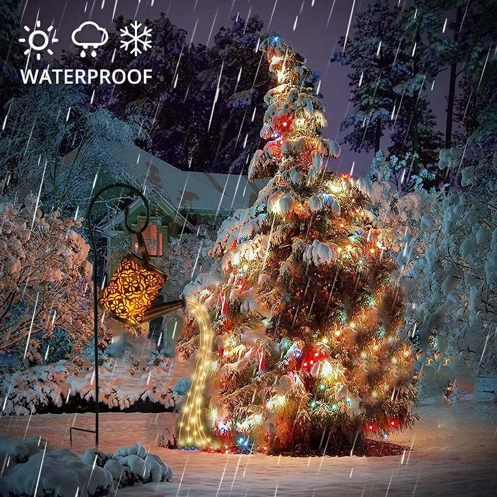 Miniature :  Lanterne suspendue en forme de arrosoir avec lumières LED solaires