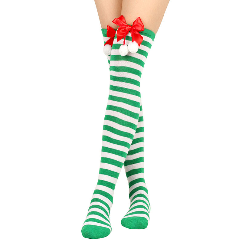 Miniature :  Chaussettes Hautes à Rayures pour Noël 