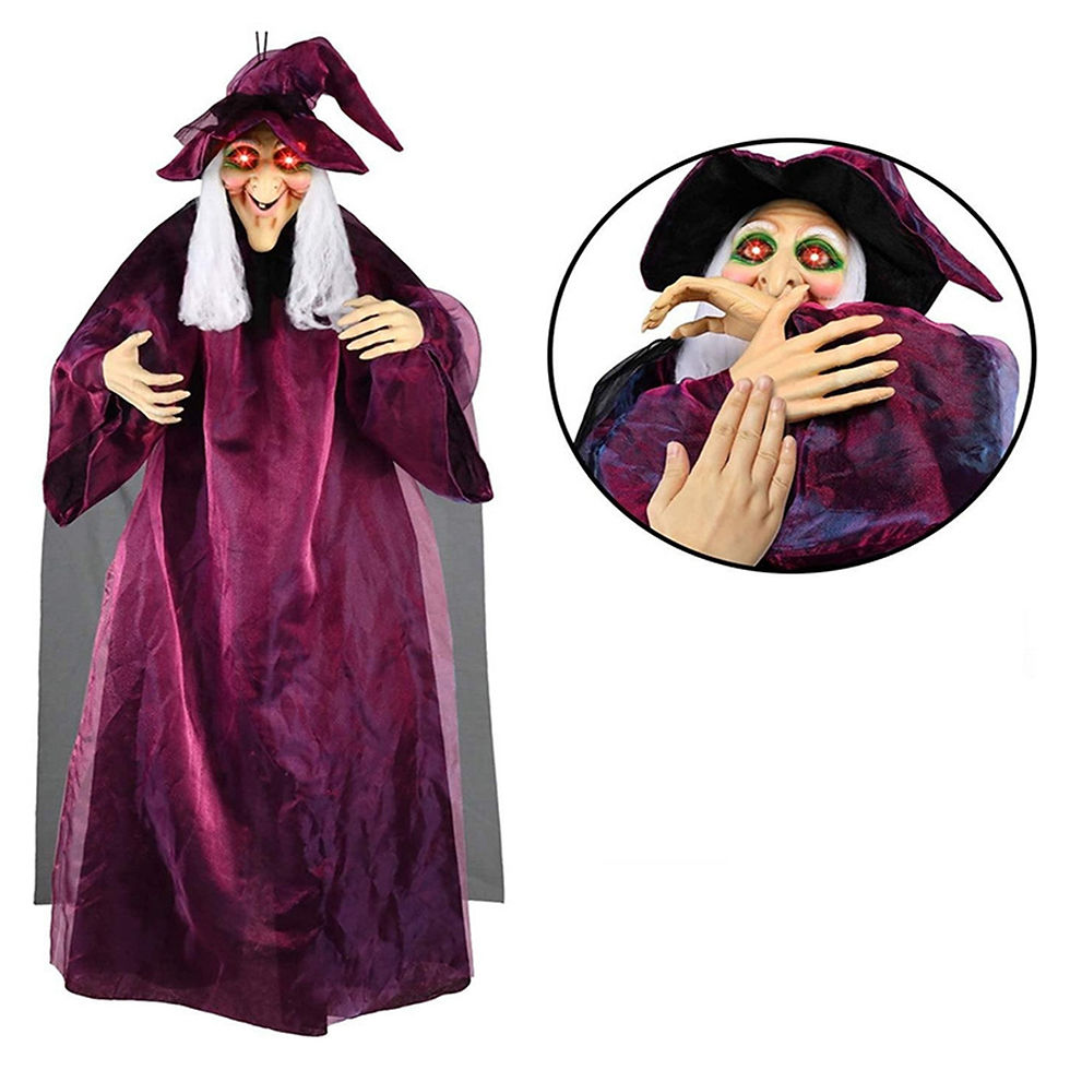 Miniature : Décoration Halloween Sorcière Fantôme Lumineux avec Effets Sonores Effrayants