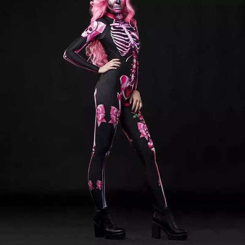 Miniature : Costume Effrayant Rose Skeleton
